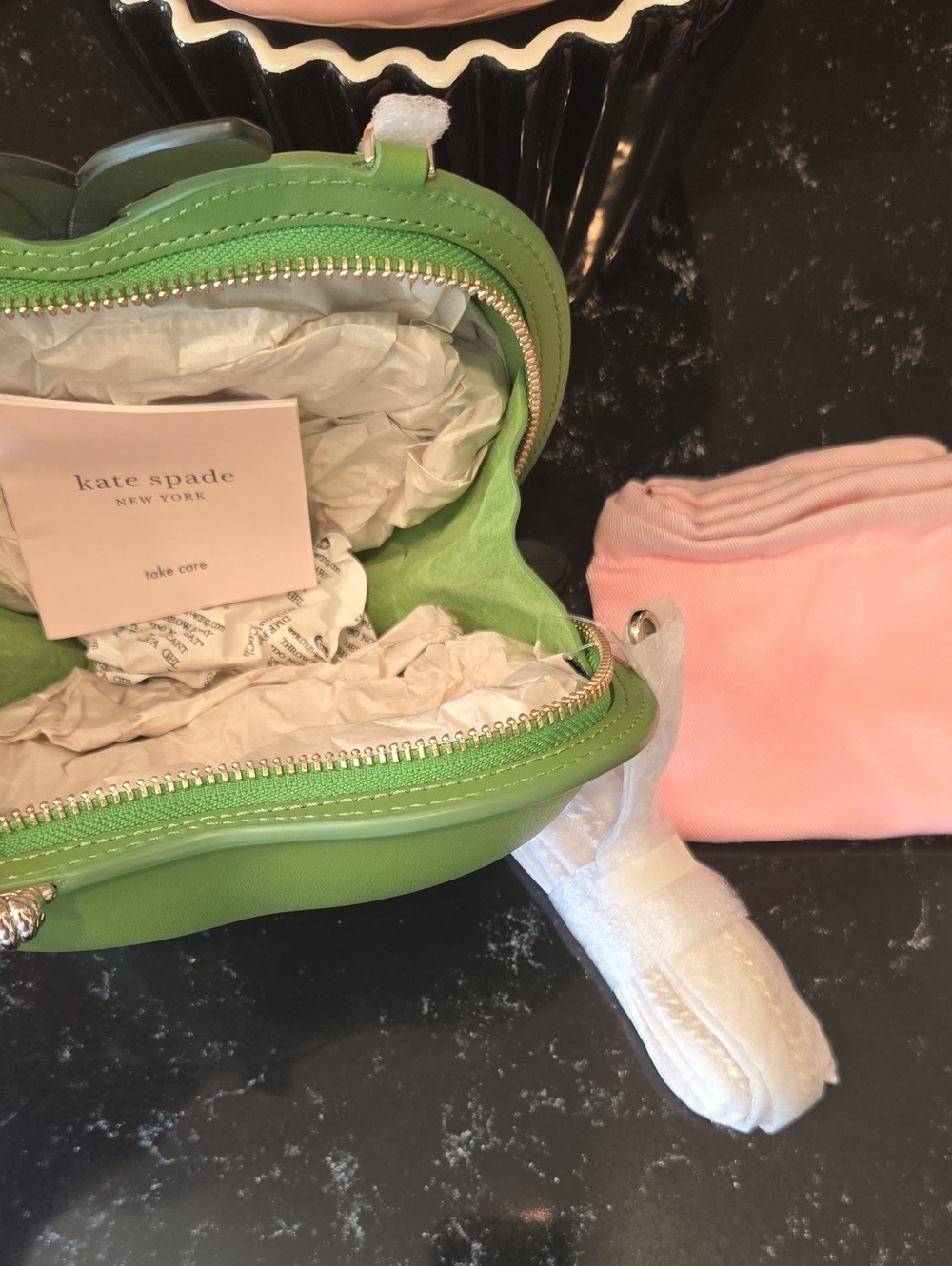 Kate Spade Apple Crossbody Picnic Green NWT - Picture 5 of 5
